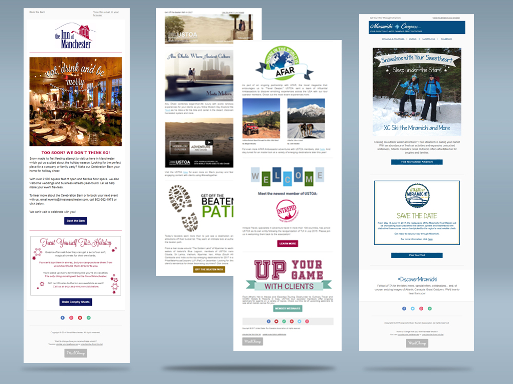 email newsletter examples - redpoint design portfolio