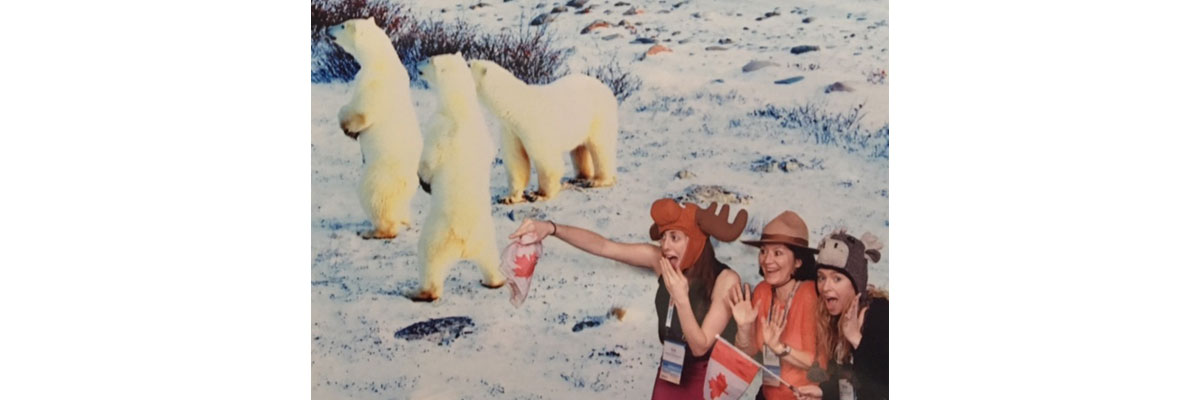redpoint takes picture with polar bears